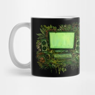 Overgrown Gaming Computer Mug